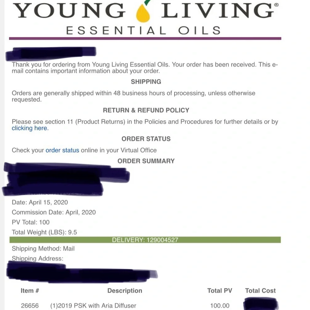 Young Living Aria Diffuser with Green Glow - Picture 5 of 5